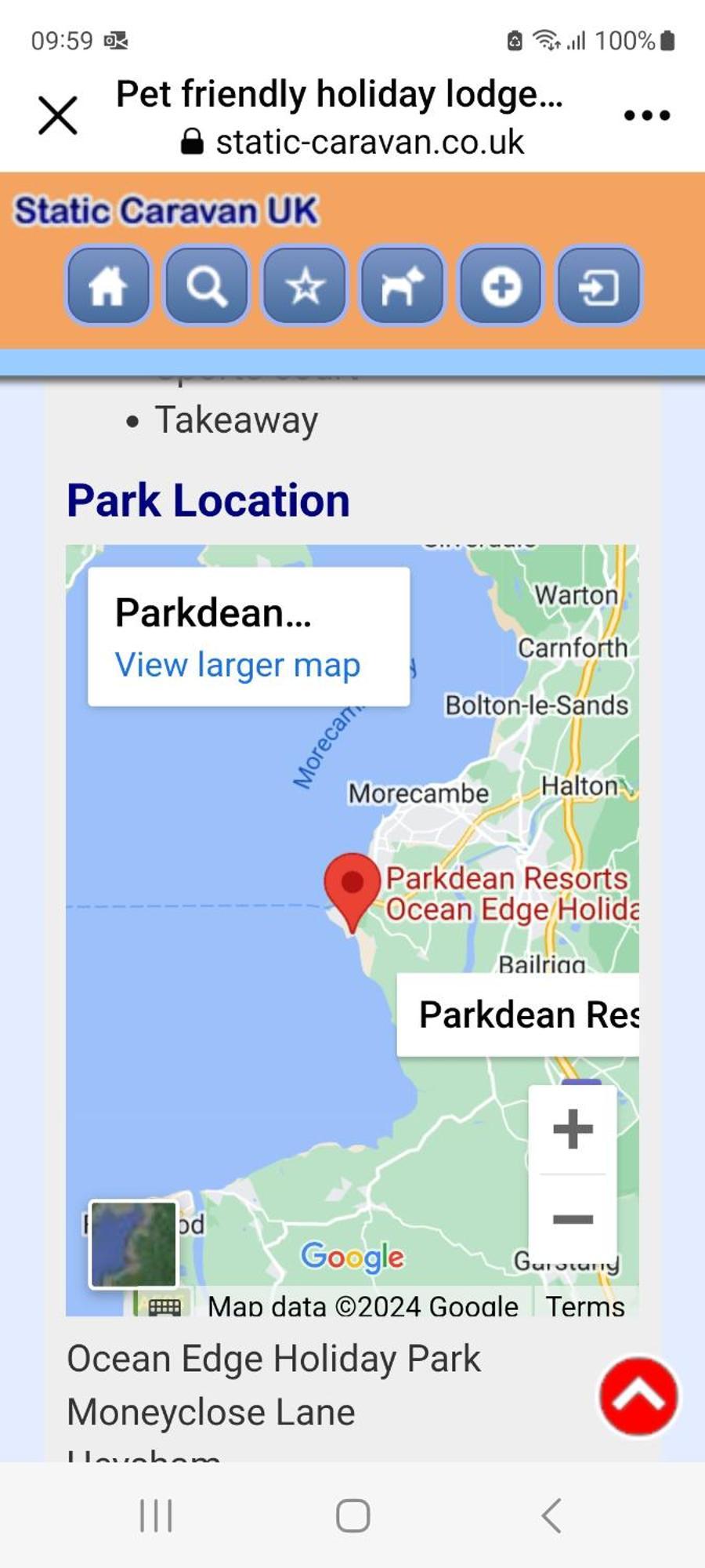 Q8 Ocean Edge Caravan Park Heysham Luaran gambar